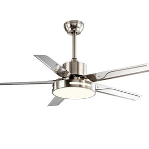 Modern 5 Blades Iron Reto Chandelier <b>Ceiling</b> <b>Light</b> <b>with</b> <b>Remote</b> <b>Control</b> Smart Flush Mount <b>Fan</b> Living Room UL Certified DC Motor - Product Image 3