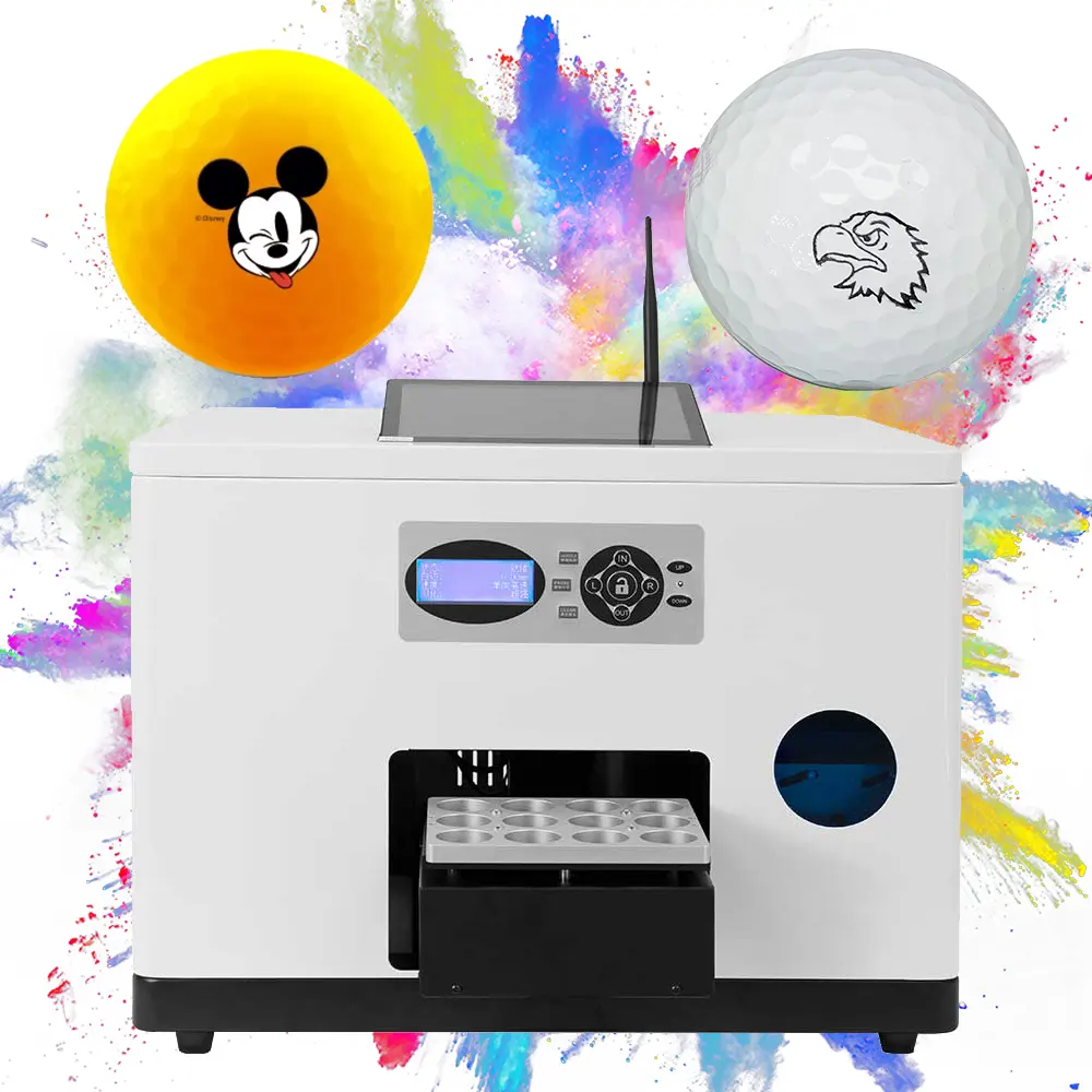 Sunika Автоматический Смарт-принтер для гольфа CMYK, цифровой маленький УФ-принтер, мобильное приложение, 12 шт., мячи для гольфа за один раз