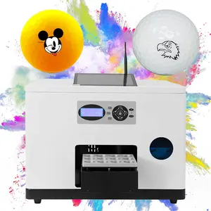 Sunika Printer bola Golf pintar otomatis, aplikasi seluler Printer UV kecil Digital CMYK 12 buah bola Golf dalam satu waktu