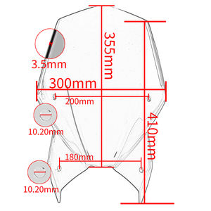 Pare-brise de moto XXUN pour Suzuki GSX-S1000 GSX-S950 GSX-S 1000 <span class=keywords><strong>GSXS</strong></span> 950 <span class=keywords><strong>2021</strong></span> 2022 2023 2024 2025 - Product Image 6