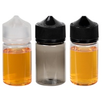 Bouteille de liquide sûre pour enfants 10ml/30ml/60ml/100ml/120ml bouchon à vis étanche bouteille de goutte à presser en plastique PET