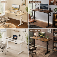 Escritorio Eléctrico Ergonómico de Altura Ajustable con Doble Motor, Color Negro, Modelo 2026, Escritorio Moderno para Oficina y Computadora con Estructura Metálica