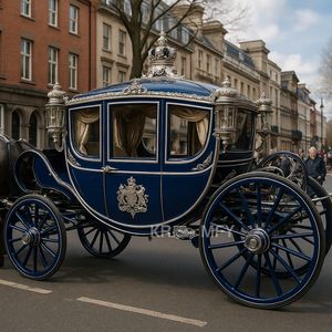 Chariot de Mariage Sans Chevaux pour Visites Touristiques, Nouveau Design, Fonctionnant sur Batterie, Style Royal Classique - Product Image 1