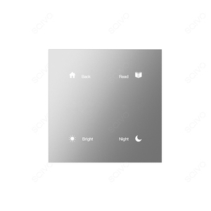 Siqitech tuya ZigBee 4 gang kính màu xám cảm ứng thông minh tường chuyển đổi - Product Image 2