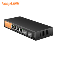 Commutateur Ethernet Multi-Giga 2.5G avec 4 Ports RJ45 100/1000/2500 Mbps et 2 Ports SFP 10G pour NAS 2.5G, Point d'Accès WiFi 6, Gaming et Scénarios Vidéo 4K