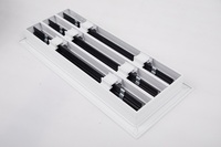 Diffuseur d'air linéaire en aluminium pour extérieur, design moderne, système de ventilation CVC, registre et grille de ventilation, cache de ventilation de climatisation