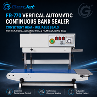 Verticale continue bandsealmachine Automatische filmzaksluitapparatuur 220V Voedselverpakkingssysteem met constante temperatuur