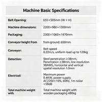 Scanner de bagages à rayons X double énergie haute précision avec alarme intelligente de contrabande et faible rayonnement pour le contrôle de sécurité des colis petits et moyens