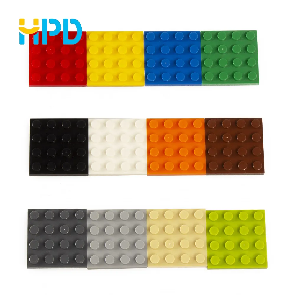 Factory price 4*4 6*6 8*8 ABS plastic compatible legoing building block toy diy building blocks base plate
