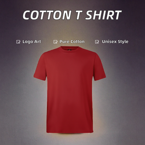 Camiseta de Manga Corta con Cuello Redondo de Algodón Unisex, Suministro Directo de Fábrica, 180g, Ecológica, con Logotipo Bordado Personalizado - Product Image 2