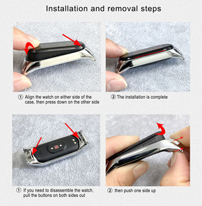 Correa de Repuesto de Metal de Acero Inoxidable BEEFLYPOWER para Reloj Inteligente <span class=keywords><strong>Xiaomi</strong></span> Mi Band 5 6 <span class=keywords><strong>7</strong></span> - Product Image 5