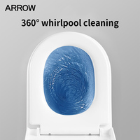 Toilette Céramique Siphonique Monobloc Marque ARROW, Ensemble de W.-C. Sanitaires pour Salle de Bain
