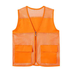 Veste de sécurité réfléchissante en maille respirante avec logo personnalisé avec poches de gilet réfléchissantes haute visibilité pour vêtements de travail vêtements de bénévoles publics - Product Image 4