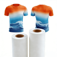 Papier de transfert par sublimation OEM 40 g/m² format A4/A3 110 pouces 2000 m Blanc Rouleau personnalisable pour textiles Transfrontalier