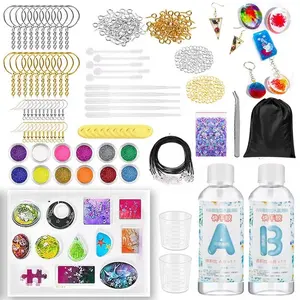 DIY Antique Resin Mold Kit with Silicone and Epoxy Resin Supplies Jewelry Making Kit for Beginners