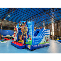 Château gonflable Paw Patrol Deluxe avec toboggan, châteaux gonflables pour parcs de jeux, terrains de jeux dans la cour, PVC durable