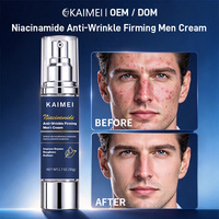 Crème Visage Homme Marque Blanche Niacinamide Anti-rides Raffermissante Éclaircissante Unifie le Teint Améliore la Teinte Terne Hydratante