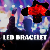Longstargift Nouvelle Mode Montres de Soirée LED Modernes à Commande Vocale avec Logo Personnalisé Bracelet en TPU