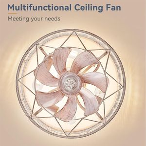 Lustre de <span class=keywords><strong>plafond</strong></span> style ferme, lampe ventilateur, antique américain, chambre blanchie à la chaux, salle à manger, supermarché - Corps - Product Image 2