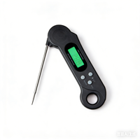 Thermomètre de cuisson instantané en plastique ABS avec écran LCD pour huile, four à pizza, pot, dinde, café, steak, viande, barbecue domestique, ODM