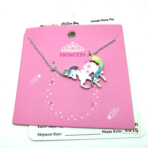 Collier cheval licorne coloré pour enfants, accessoires pour filles, nouveau Design, vente en gros, - Product Image 4