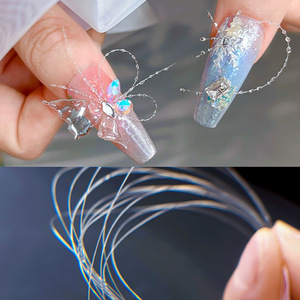 Fil de pêche transparent de 100 m en soie cristalline, fil de décoration pour ongles papillon, outil de manucure, pour la décoration de boîtes à ongles à presser - Product Image 3