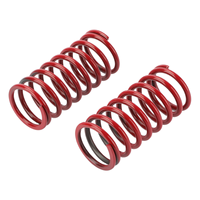 Ressorts de compression en acier au carbone à haute élasticité, amortisseurs hélicoïdaux à revêtement rouge pour équipements mécaniques