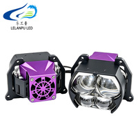 LELANPU Lentille de projecteur Bi-LED matricielle 3/4/5 yeux, faisceau haut/bas 6000K, module LED universel pour phare de voiture, vente en gros d'usine