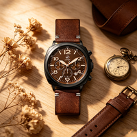 Montre-bracelet à quartz au style décontracté, boîtier fin et léger, cadran texturé tendance, bracelet ajustable, facile à assortir au quotidien