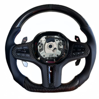 Volant de voiture personnalisé en fibre de carbone semi-perforé en cuir pour BMW G87 G80 G90 G82 G38 G30 G31 G20 G21 G12 G10 G05 G06