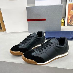 Chaussures de marche authentiques et saines pour hommes et femmes, tendance, décontractées, en cuir véritable souple, avec doublure en maille et empeigne en tissu - Product Image 6