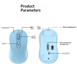Nouvelle <span class=keywords><strong>Souris</strong></span> Optique Ergonomique Sans Fil Rechargeable Double Mode Silencieuse pour Ordinateur Portable, Personnalisation du Logo, Vente Transfrontalière - Product Image 5