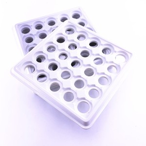 <b>Plastic</b> Battery Storage <b>Tray</b> Rectangle 24 Compartments Stackable For Desk Organization - Product Image 3
