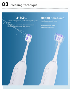 Hydropulseur et brosse à dents électrique 2-en-1 pour des dents propres et saines - Product Image 3