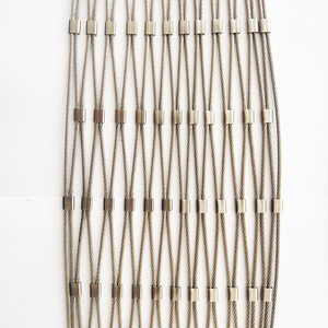 Esnek Metal örgü örgü paslanmaz çelik tel halat dikenli tel Metal tel halat örgü - Product Image 1