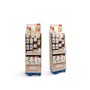 ขาตั้งจอแสดงผลแบบกำหนดเองสำหรับผลิตภัณฑ์ดูแลเส้นผม จอแสดงผลกระดาษแข็งสำหรับแชมพู จอแสดงผลปลีกแบบลูกฟูก - Product Image 2