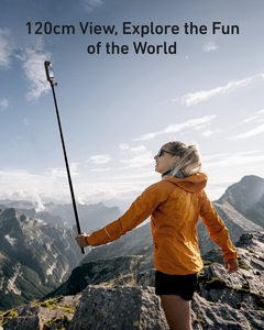 Perche à selfie télescopique TELESIN 90cm / 120cm / 150cm pour <span class=keywords><strong>GoPro</strong></span> / Insta360 / caméra d'action <span class=keywords><strong>DJI</strong></span>, stabilisation de la caméra - Product Image 5