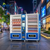 Distributeur automatique intelligent Zhigou 15,6 pouces à 120 voies, paiement par carte Visa, distributeur de snacks et de boissons, vente flash