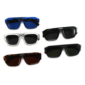 Gafas de sol TR90 extragrandes, polarizadas UV400, unisex, con montura cuadrada y lentes TAC para protección solar, pesca, conducción y moda. - Product Image 1