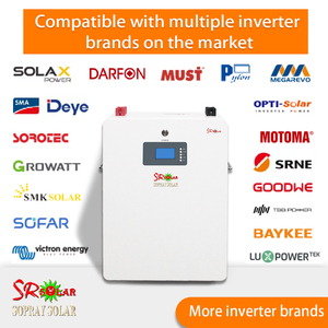Batería Solar Portátil SR de 15KWh 51.2V 300Ah con Ruedas, Batería de Litio LiFePO4 <span class=keywords><strong>para</strong></span> Energía Solar Doméstica, 8000 Ciclos - Product Image 2