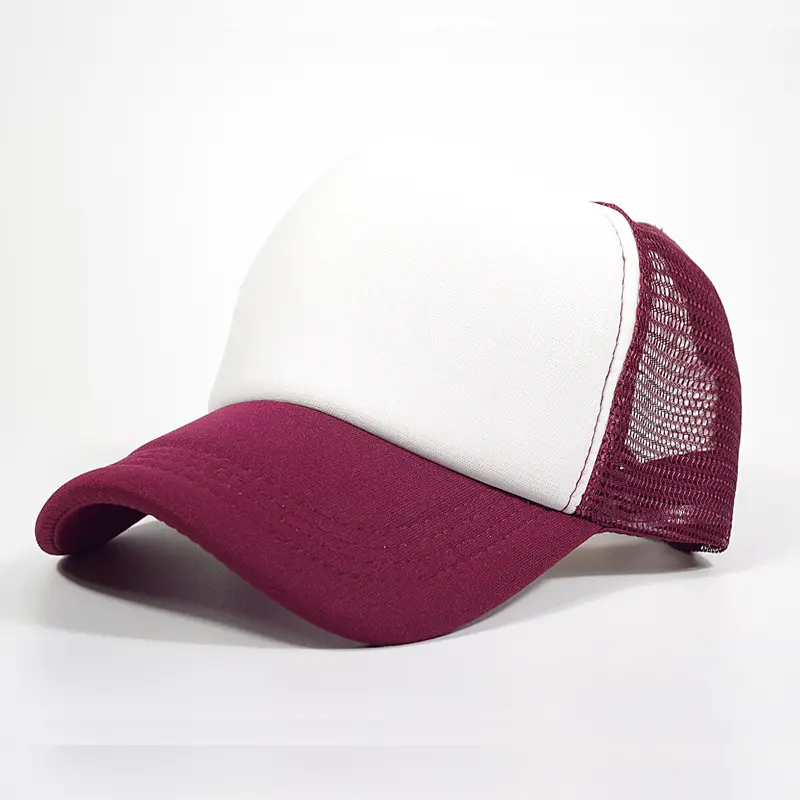 HN0001 custom 5 panel gorras Veracap sports blank foam baseball golf mesh rope cap hat trucker hat