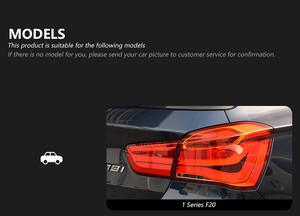 Fanali Posteriori a LED per <span class=keywords><strong>BMW</strong></span> Serie 1 F20 F21 <span class=keywords><strong>118i</strong></span> 120i, Design Più Recente 2015-2018, Plug and Play, Stile GTS - Product Image 3