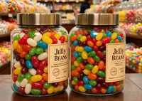 ECOBOX Contenants de rangement hermétiques pour bonbons, épices, céréales, graines, aliments secs, bonbons gélifiés et friandises en vrac pour magasin