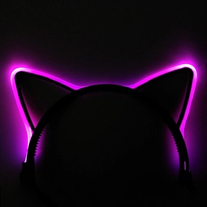 Vòng Đeo Đầu LED Sinh Nhật Vui Nhộn Hình Tai Mèo Phát Sáng Trong Bóng Tối, Phụ Kiện Tiệc Tùng Cho Nữ - Product Image 5
