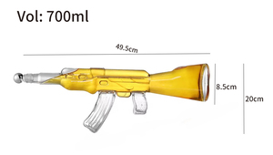 Decantador de Agua, Whisky, Vino o Tequila de <span class=keywords><strong>Cristal</strong></span> de Lujo con Diseño de Rifle AK47 - Product Image 5