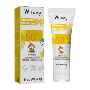 Wiieey 40g crema solare per bambini UVA UVB Anti ossidazione UV Resistanting Peeling abbronzatura prevenzione crema per il bambino Aloe Vera