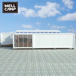 WELLCAMP Fast Assembly Flat Pack Container Solar Powered Prefab House For Apartment Room Living Room