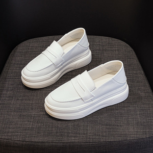 Women's <b>White</b> Sneakers with Thick Soles <b>Heel</b> Lift Lightweight Breathable Casual Shoes Spring Summer 2026 - Product Image 5