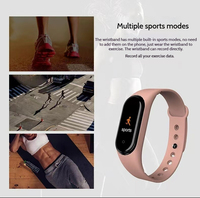 Bracelet intelligent OEM M4A - Moniteur de fréquence cardiaque et de tension artérielle 24h/24 et 7j/7, grand écran couleur, étanche IP68, batterie 30 jours, logo personnalisé
