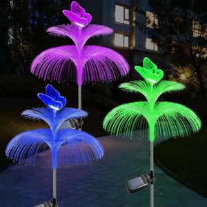 Luci Decorative a LED con Fibra Ottica Solare per Esterni, Personalizzabili, per Prati e Giardini, Ideali come Regali per le Festività e Articoli Promozionali per Feste - Product Image 4